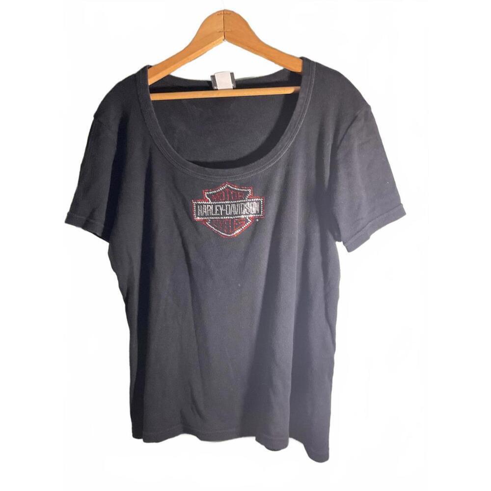 Harley-Davidson Women's Black Short Sleeve T-Shirt Size W1